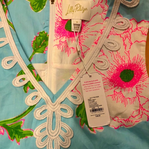 Lilly Pulitzer Blue and Pink Floral Dress - Picture 3 of 3